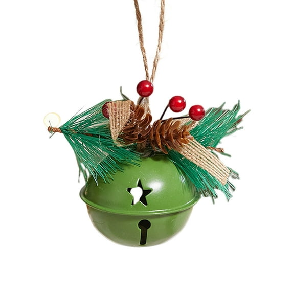 Festive Bell with Pine Cone Design Christmas Bells Decoration 1/4pcs Christmas Bells with Pine Cone Design Easy Installation Hanging Decor for Doors