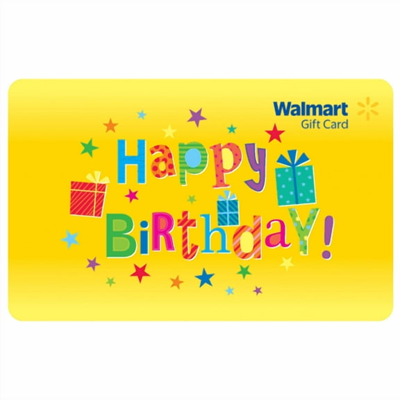 Festive Birthday Walmart eGift Card