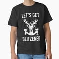 thumbnail image 1 of Festive Blitzened Holiday Spirits Fun Winter Celebration Unisex T-Shirt, up to size 5XL, 1 of 2