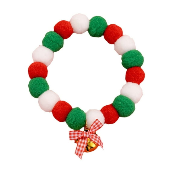 Festive Bow Pet Collar For Small Medium Dogs Christmas Winter Holiday Decoration Comfortable Adjustable 25-30cm Gift For Pet Lovers