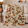 thumbnail image 1 of Festive Boxer Dogs Among Gifts And Greenery, Soft Flannel Blanket with Traditional Christmas Illustration Print, Housewarming Gift and Home Decor for Bedroom and Living Room, 1 of 7