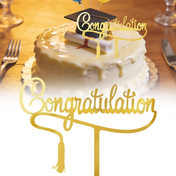 Festive Cake Decoration - Party Cake Insert - Celebration Topper - Birthday Cake Pick - 1 Piece