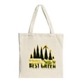 thumbnail image 1 of Stylish Tote Bag with Natural Design: Features Stylized Trees & Wind Turbines Bold ' The Best Green ' Text Perfect for Eco-Friendly Shopping, 1 of 4