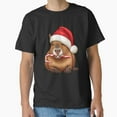 thumbnail image 1 of Festive Capybara With Candy Cane Cute Holiday Animal Winter Art Unisex T-Shirt, up to size 5XL, 1 of 2