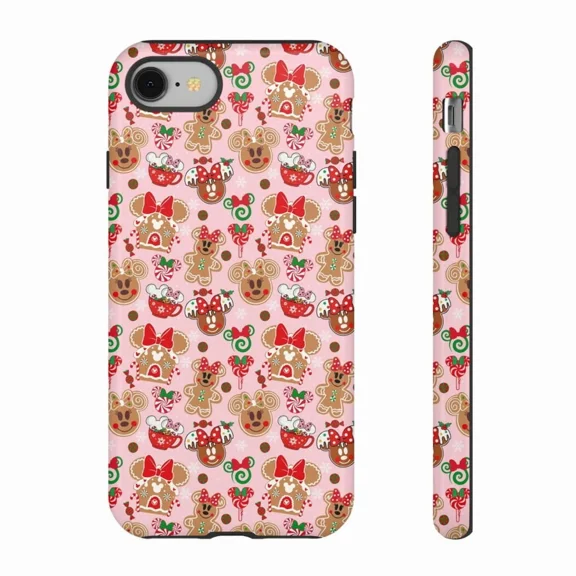 Festive Cartoon Mouse Christmas Magic Protective Case for iPhone 11 12 13 14 15 16 17 Pro Max