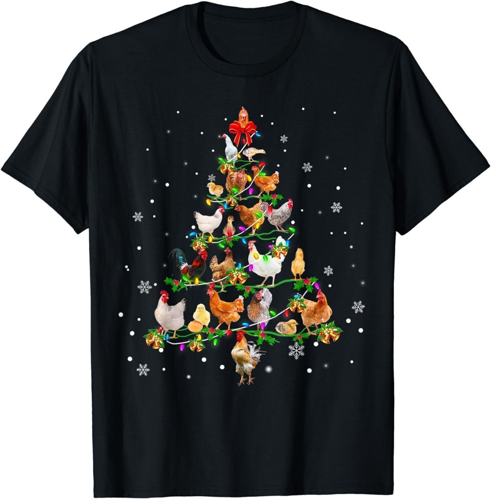 Festive Chicken Holiday Tree Shirt - Christmas Ornament Decoration ...