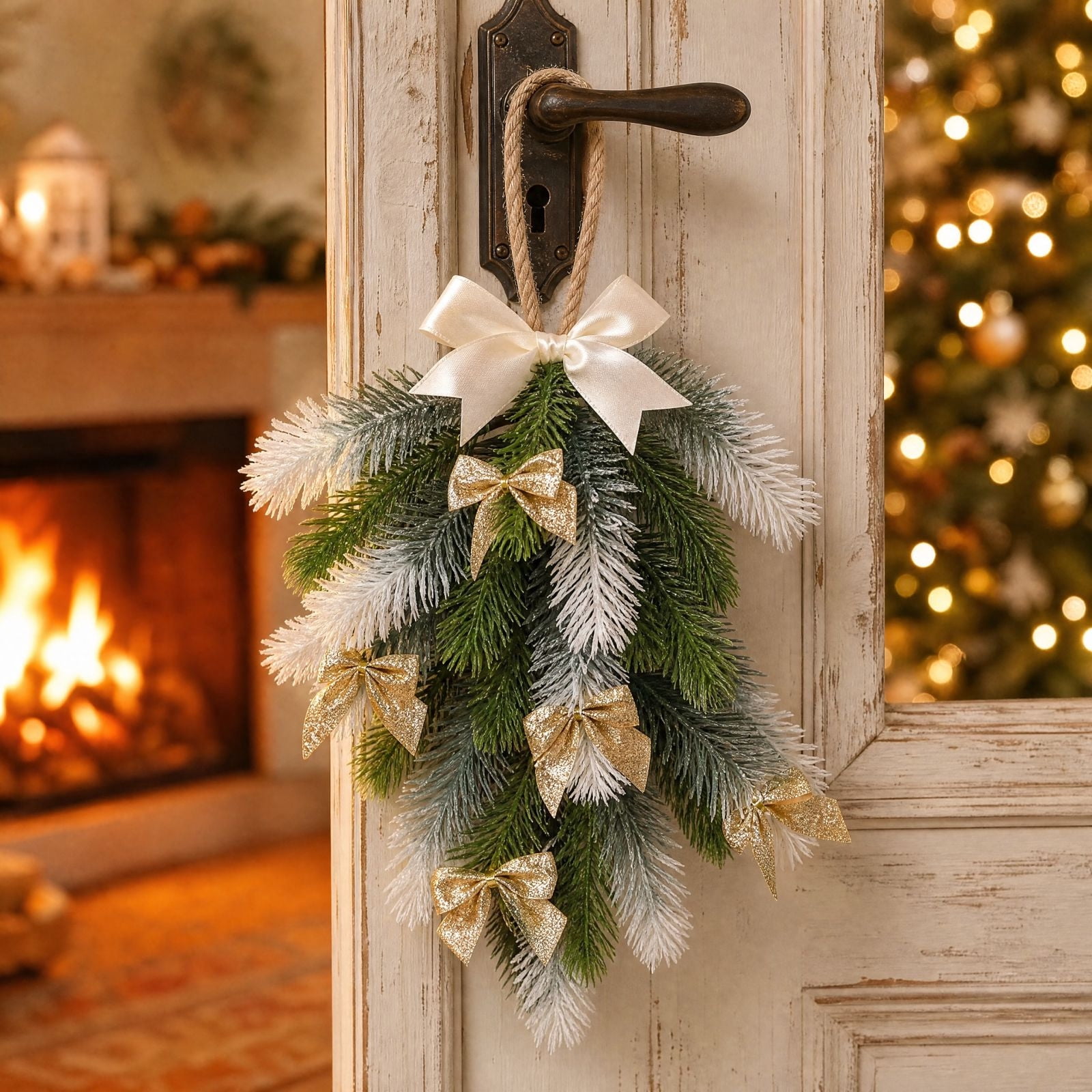 Festive Christmas Accent - Yellow plastic piece is compact and solid ...