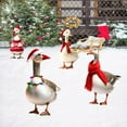 thumbnail image 1 of Festive Christmas Animal Garden Stake Set Insert Art Outdoor Yard Decoration Ornamentation, 1 of 6