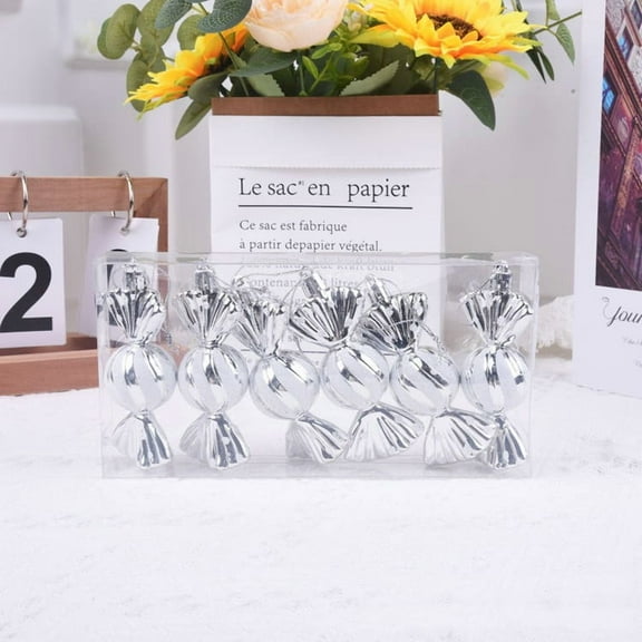 Festive Christmas Candy Ornaments - Elegant and Shiny Decor for Holidays and Special Events, Perfect for Christmas Tree, Home Decor, Wedding, Vintage Style, Easy Hanging