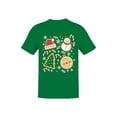 thumbnail image 1 of Festive Christmas Cookie Design Men's T-shirt, 1 of 3
