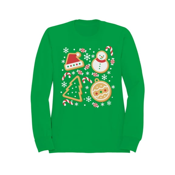 Festive Christmas Cookie Design Men's Sweatshirt