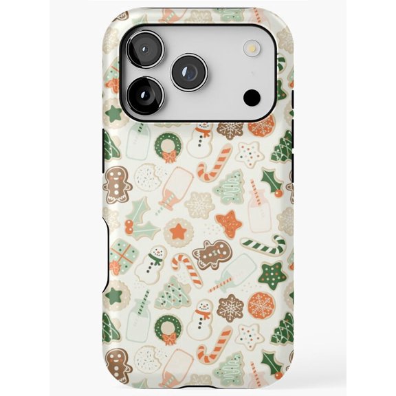Festive Christmas Cookie Treats Tough Phone Case for iPhone 16 Pro