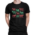 thumbnail image 1 of Festive Christmas Cows Icons T-shirt Men's, 1 of 4