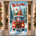thumbnail image 1 of Festive Christmas Decor Holiday Banner Winter Scene for Christmas Party Indoor Events Festive Decorations, 1 of 9