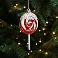 thumbnail image 1 of Festive Christmas Decorations - Assorted Character Ornaments with Hooks - Durable Plastic Tree/Window Pendants (4.7in, Red), 1 of 6