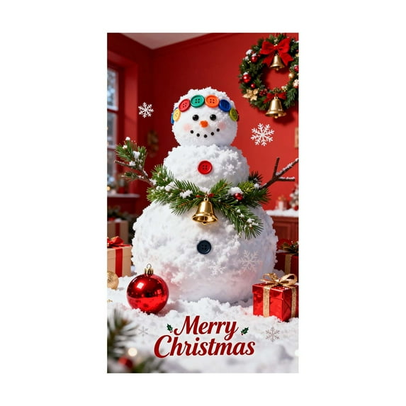 Festive Christmas Door Cover for Home Decoration Elastic 36 x 80 Inches for Holiday Parties and Front Entryways