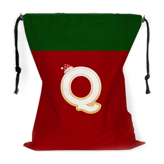 Festive Christmas Gift Bag with Drawstring, Holiday Decoration, and Reusable Storage Solution for Seasonal Celebrations