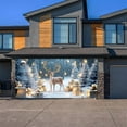 thumbnail image 1 of Festive Christmas Holiday Garage Door Banner with Scene Background for Outdoor Indoor Seasonal Celebration, 1 of 2