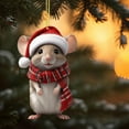 thumbnail image 1 of Festive Christmas Mouse Decorations, Cute Mouse Ornaments for Christmas Trees, Home, Car, Unique Christmas Gifts, Whimsical Holiday Decor for Mouse Lovers, 1 of 5