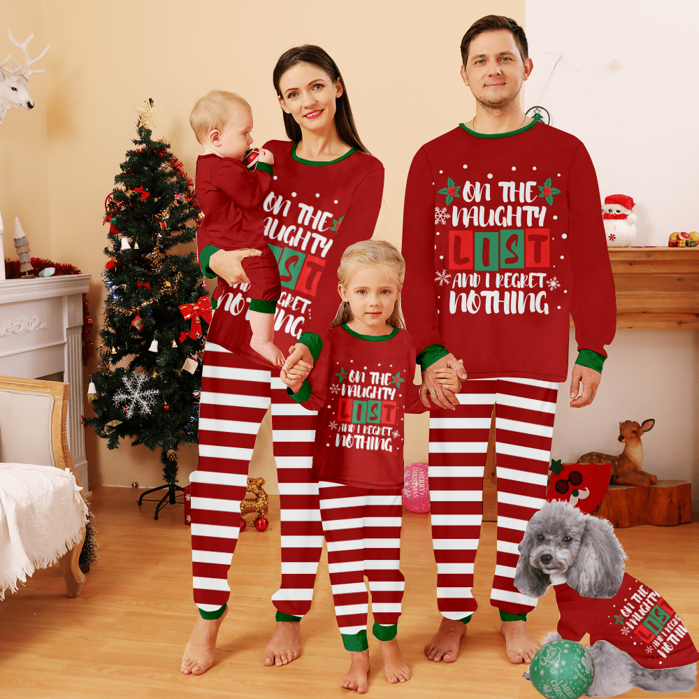 Festive Christmas Pajama Sets for Family Family Christmas PJs Matching