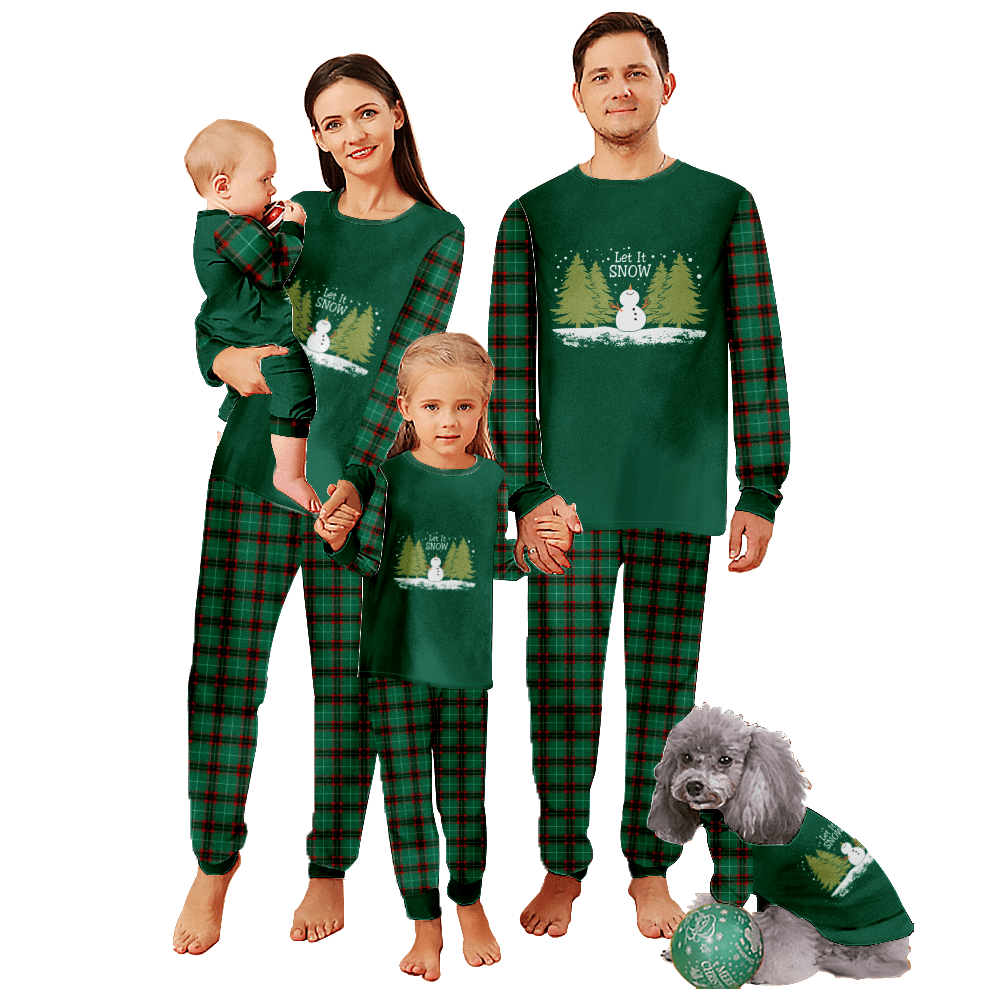Festive Christmas Pajama Sets for Family Holiday Family Jammies Pajamas ...
