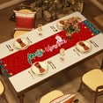 thumbnail image 1 of Festive Christmas Table Flag And Tablecloth Set In 72X13 Inch Size, Waterproof Decoration For Coffee Table And Holiday Party Setting, Long Narrow Design For Console Tables And Buffet Displays, 1 of 6