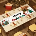 thumbnail image 1 of Festive Christmas Table Flag And Tablecloth Set In 72X13 Inch Size, Waterproof Decoration For Coffee Table And Holiday Party Setting, Long Narrow Design For Console Tables And Buffet Displays, 1 of 6