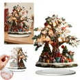 thumbnail image 1 of Festive Christmas Tabletop Decor, Acrylic Holiday Home Accents, Merry Themed Display Pieces, Seasonal Decorative Centerpiece, Dining Table Arrangement, Winter Festival Ornaments, 1 of 7