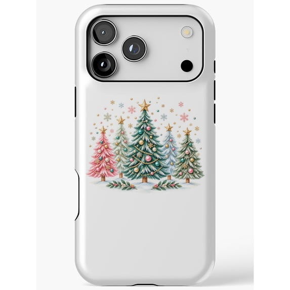 Shell Phone Recipe Tree Festive Christmas Tree Grove Tough Phone Case for Apple iPhone ...