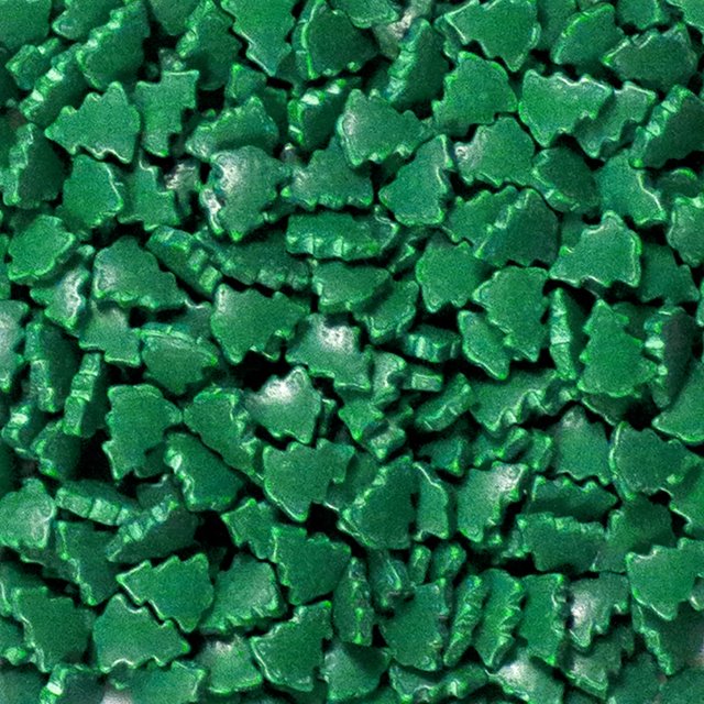 Festive Christmas Trees Sprinkles by (1/2 Cup) Nut, FoodGrade