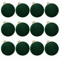 thumbnail image 1 of Festive Christmas Velvet Ornament Balls - 6cm Diameter Plush Decor for Tree, 1 of 8