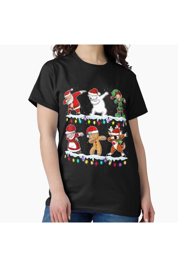 Festive Dab Gift Dance Crew Spreads Christmas Joy For Kids And Family Unisex T-Shirt, up to size 5XL
