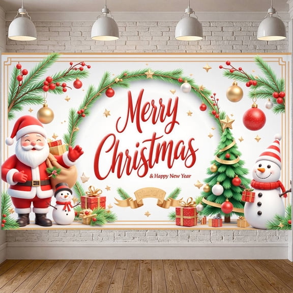 Festive Decoration Merry Christmas Pine Tree Santa Claus Ornaments for Celebration Event Indoor Outdoor Holiday