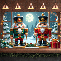 Festive Decoration Nutcracker Christmas Holiday Banner for Winter Celebrations Indoor Parties Seasonal Decor