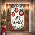 thumbnail image 1 of Festive Design Christmas Banner Decorative Ornaments Holiday Backdrop Joy for Holiday Party Indoor Decoration Winter Celebration, 1 of 9