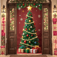 thumbnail image 1 of Festive Design Christmas Banner Holiday Tree Decoration for Party Celebration Indoor Winter, 1 of 9