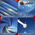 thumbnail image 1 of Festive Design Christmas Banner Santa Sleigh Reindeer Moonlight Snowy Backdrop for Holiday Party Home Decoration Winter Wonderland, 1 of 9
