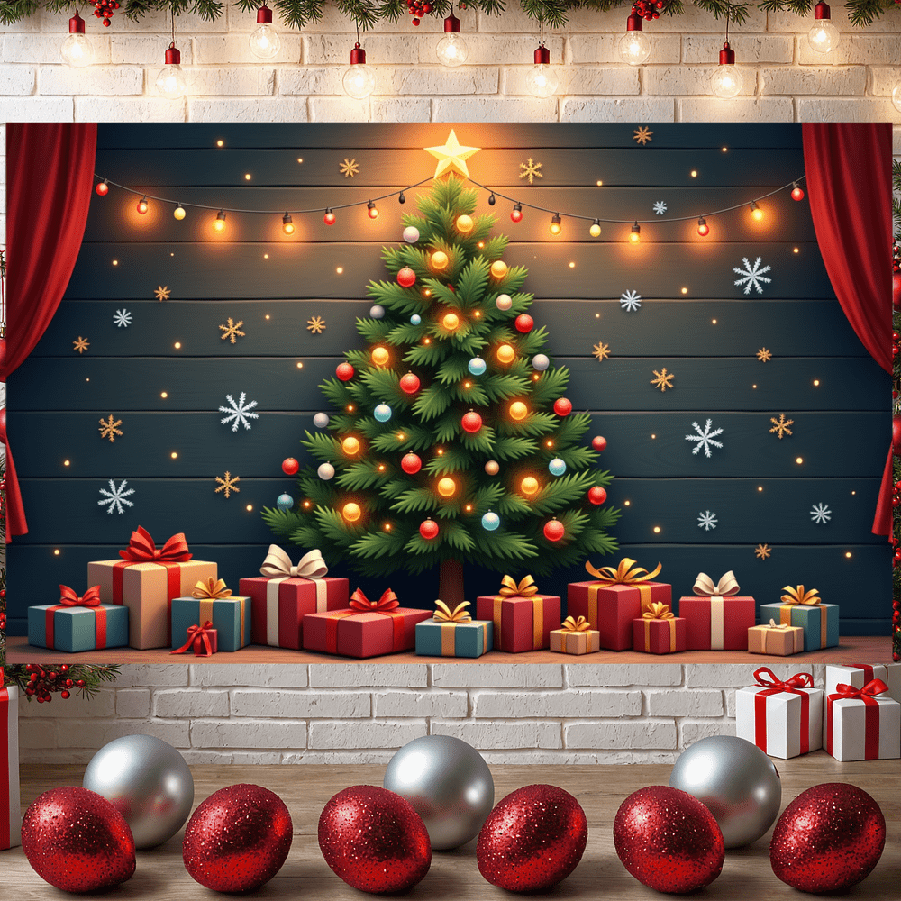 Tree Layout Png Festive Design Christmas Tree Decoration Holiday Banner Sparkling Gift ...