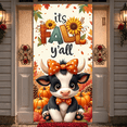 thumbnail image 1 of Festive Design Fall Banner Cute Cow Decoration Autumn Theme for Seasonal Celebration Farmhouse Decor Thanksgiving Party, 1 of 9