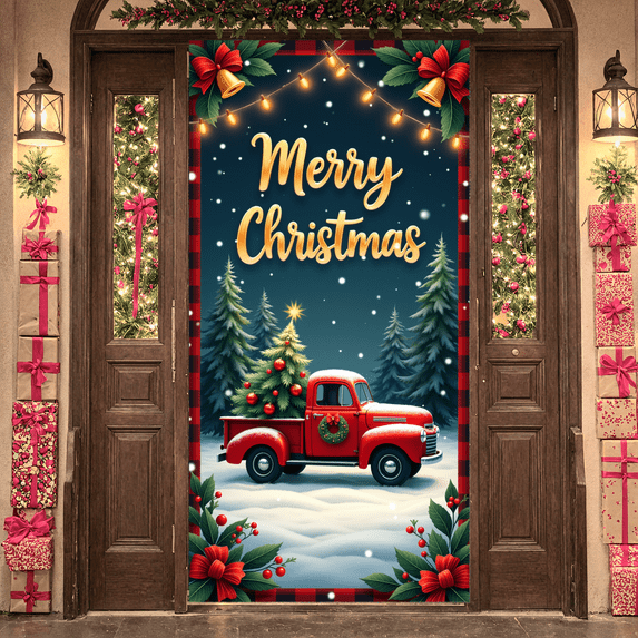 Festive Design Merry Christmas Banner Animal Theme Red Cardinal Decorative for Christmas Party Indoor Decoration Holiday Celebration