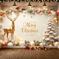 thumbnail image 1 of Festive Design Merry Christmas Banner Holiday Decoration for Christmas Party Home Decor Holiday Celebration, 1 of 9