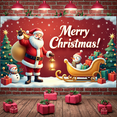 thumbnail image 1 of Festive Design Merry Christmas Banner Holiday Decoration for Christmas Party Home Decor Holiday Celebration, 1 of 9