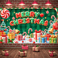 thumbnail image 1 of Festive Design Merry Christmas Celebration Banner Holiday Decoration Gift Boxes for Christmas Party Winter Decor Seasonal Celebration, 1 of 9