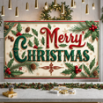 thumbnail image 1 of Festive Design Merry Christmas Holiday Banner Decorative Christmas Elements for Holiday Celebration Indoor Outdoor Event, 1 of 9