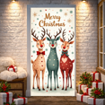 thumbnail image 1 of Festive Design Merry Christmas Reindeer Illustration Holiday Banner for Christmas Party Home Decoration Celebration, 1 of 9