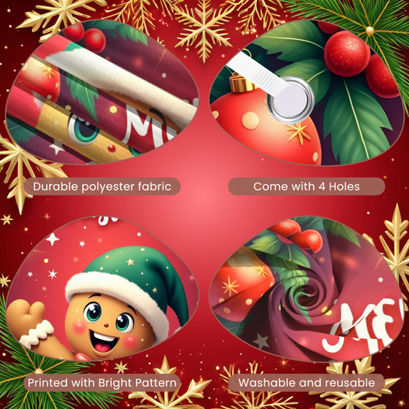 Festive Design Merry Christmas Theme Holiday Banner for Winter Decoration Celebration Party