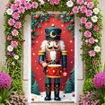 thumbnail image 1 of Festive Design Nutcracker Banner Christmas Decoration Themed Holiday Decor for Indoor Celebration Seasonal Event Home Festivities, 1 of 9