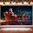 thumbnail image 1 of Festive Design Santa Claus Christmas Sleigh Winter Scene Holiday Banner for Christmas Party Celebration Seasonal Decoration, 1 of 9