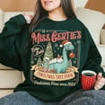 thumbnail image 1 of Festive Dinosaur Christmas Sweatshirt, Holiday Tree Farm Crewneck, Fun Christmas Vacation Pullover, 1 of 5