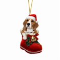 thumbnail image 1 of Festive Dog Sock Christmas Tree Pendant Decor Hanging Decoration Handmade Acrylic Ornaments for Holiday Home Party, 1 of 11